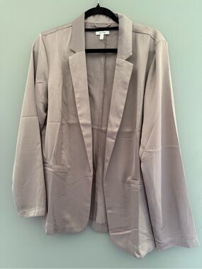 Maurices Lavender Gray Open-Front Blazer